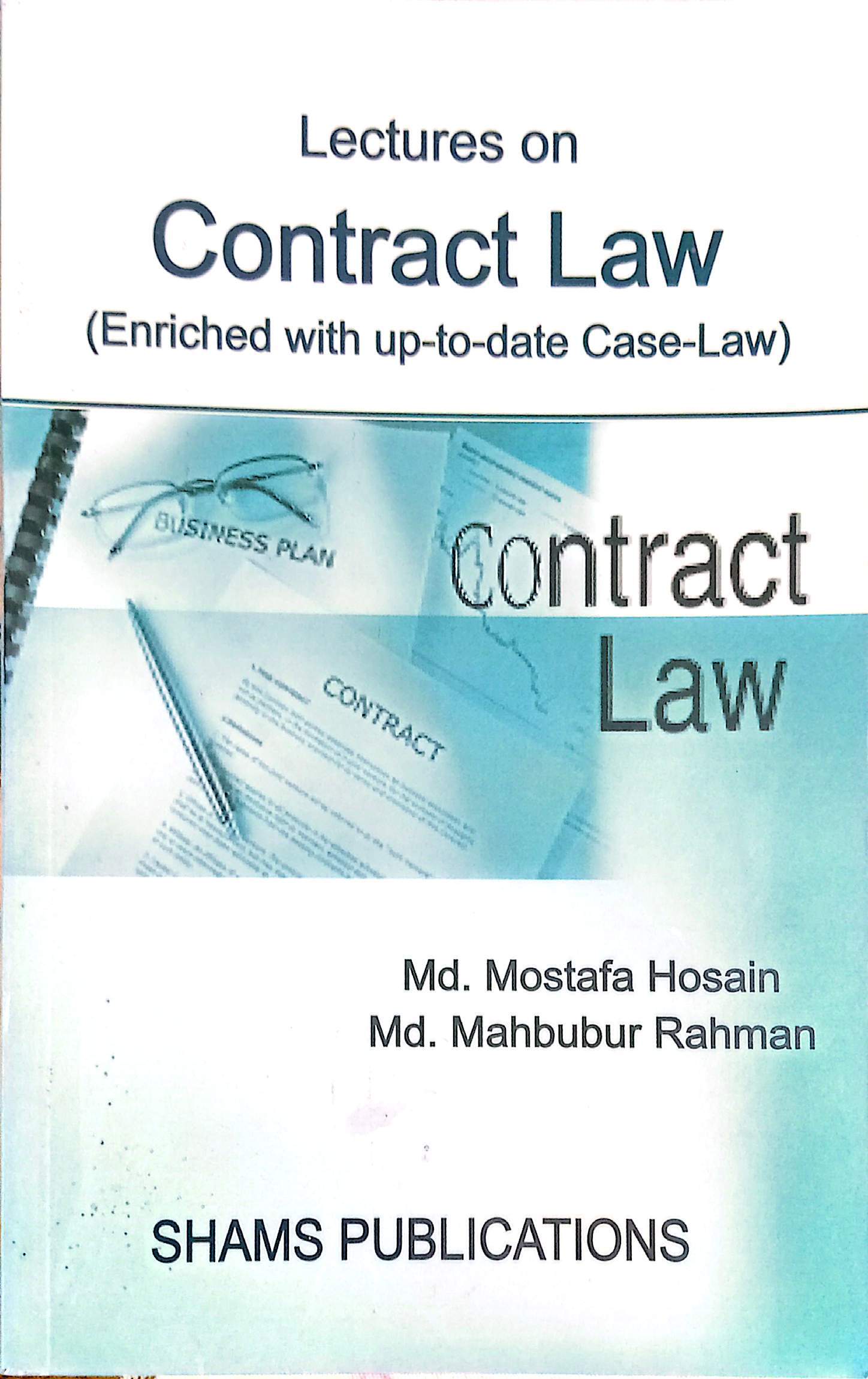 Lecturers on Contract Law –Md. Mostafa Hosain